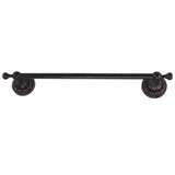 Towel Bar Copper Retro Space Saving 40CM Multifunctional Tilt Proof Single Towel Rack for Bathroom Accessories Black Antique
