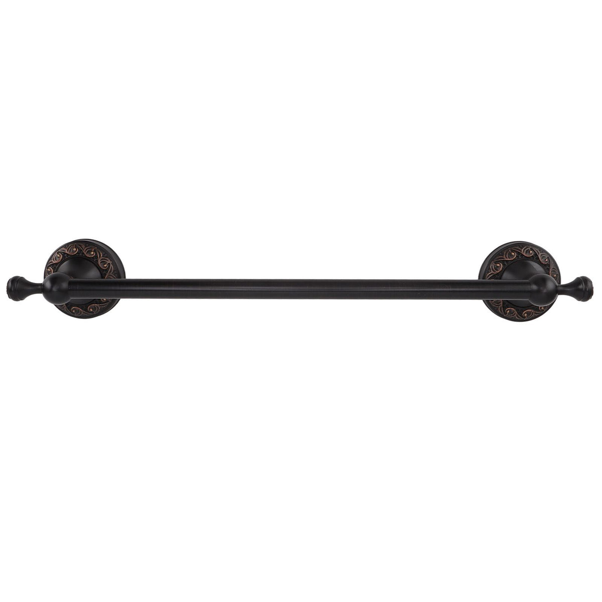 Towel Bar Copper Retro Space Saving 40CM Multifunctional Tilt Proof Single Towel Rack for Bathroom Accessories Black Antique