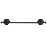 Towel Bar Copper Retro Space Saving 40CM Multifunctional Tilt Proof Single Towel Rack for Bathroom Accessories Black Antique - Extra Image