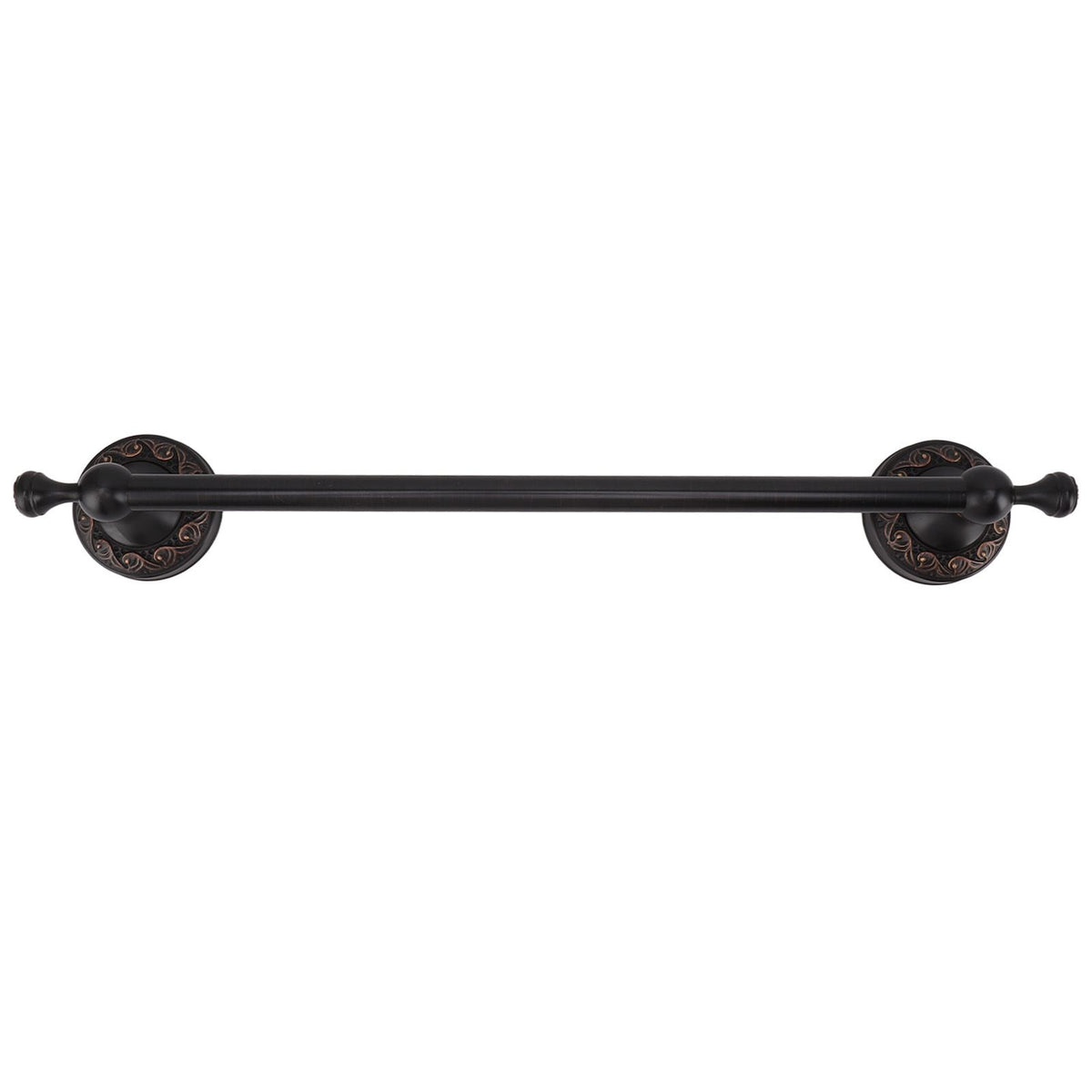 Towel Bar Copper Retro Space Saving 40CM Multifunctional Tilt Proof Single Towel Rack for Bathroom Accessories Black Antique
