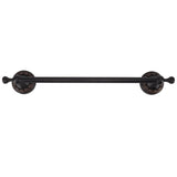 Towel Bar Copper Retro Space Saving 40CM Multifunctional Tilt Proof Single Towel Rack for Bathroom Accessories Black Antique - Extra Image