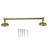 All Copper Bathroom Towel Bar European Style Wall Mounted Towel Rack for Bathroom 41cm Antique Color