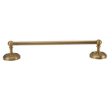 All Copper Bathroom Towel Bar European Style Wall Mounted Towel Rack for Bathroom 41cm Antique Color - Front View