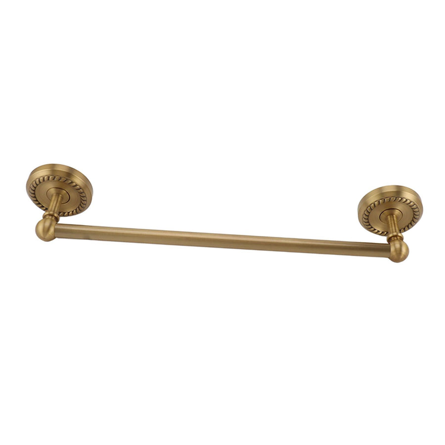 All Copper Bathroom Towel Bar European Style Wall Mounted Towel Rack for Bathroom 41cm Antique Color