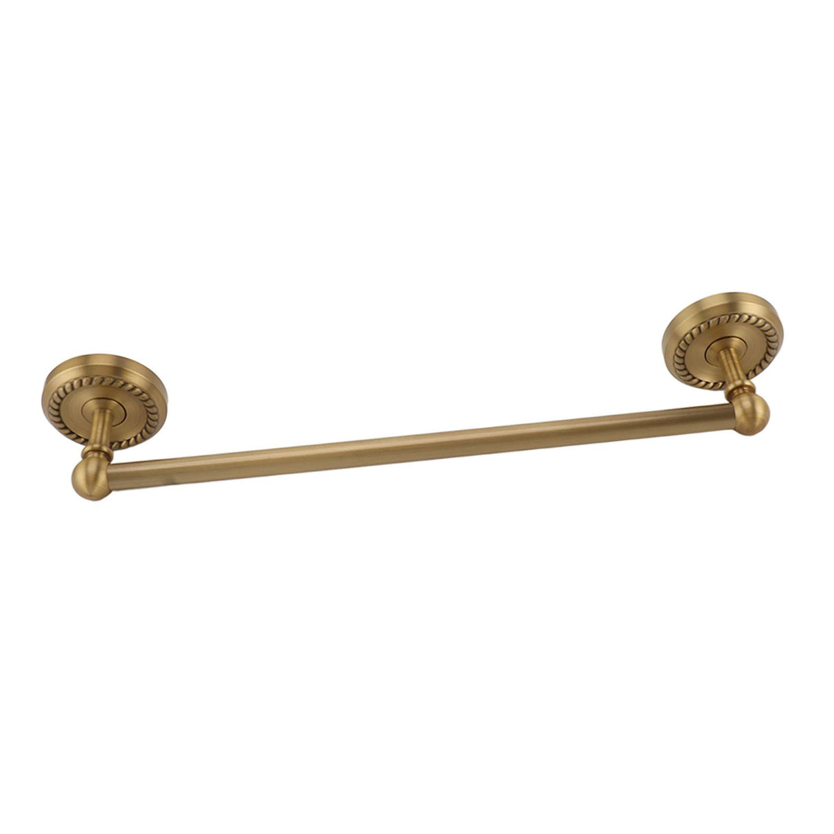 All Copper Bathroom Towel Bar European Style Wall Mounted Towel Rack for Bathroom 41cm Antique Color
