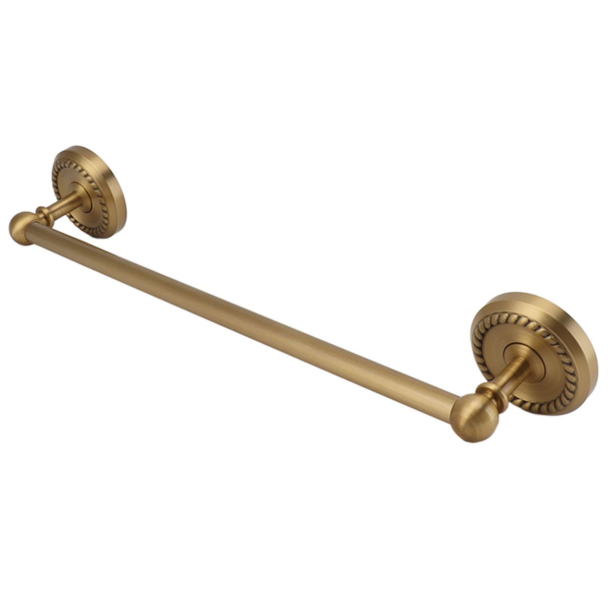 All Copper Bathroom Towel Bar European Style Wall Mounted Towel Rack for Bathroom 41cm Antique Color
