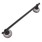 40.5cm Bathroom Towel Bar Copper Bath Towel Rack Single Towel Bar Wall Mounted Towel Holder European Style Black Antique - Side View