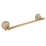 40.5cm Bathroom Towel Bar Copper Bath Towel Rack Single Towel Bar Wall Mounted Towel Holder European Style Antique