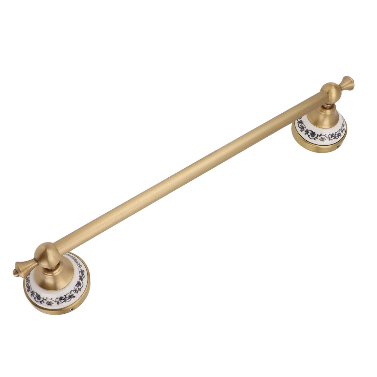 40.5cm Bathroom Towel Bar Copper Bath Towel Rack Single Towel Bar Wall Mounted Towel Holder European Style Antique