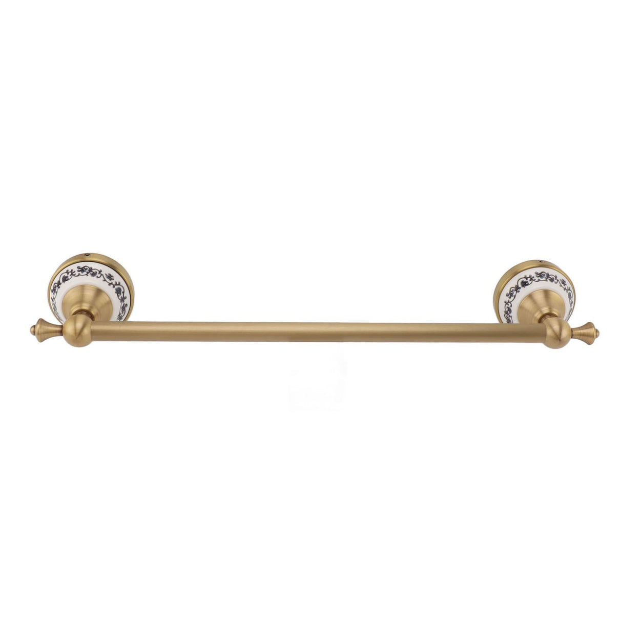 40.5cm Bathroom Towel Bar Copper Bath Towel Rack Single Towel Bar Wall Mounted Towel Holder European Style Antique