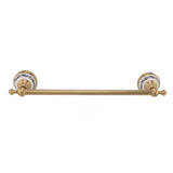 40.5cm Bathroom Towel Bar Copper Bath Towel Rack Single Towel Bar Wall Mounted Towel Holder European Style Antique - Close-Up Angle