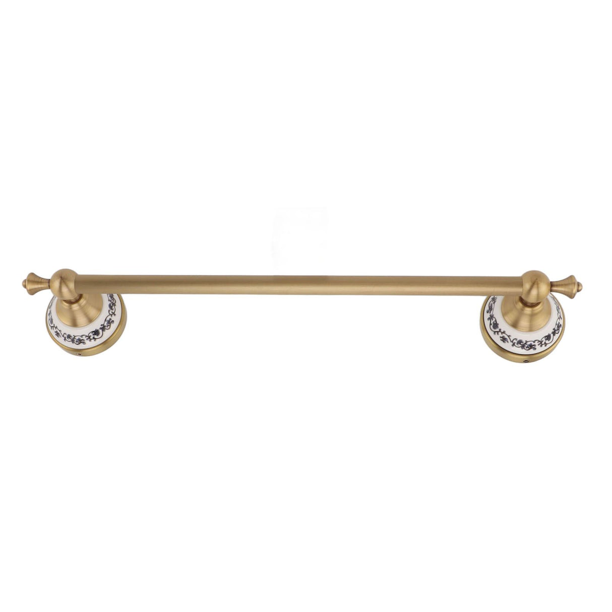 40.5cm Bathroom Towel Bar Copper Bath Towel Rack Single Towel Bar Wall Mounted Towel Holder European Style Antique