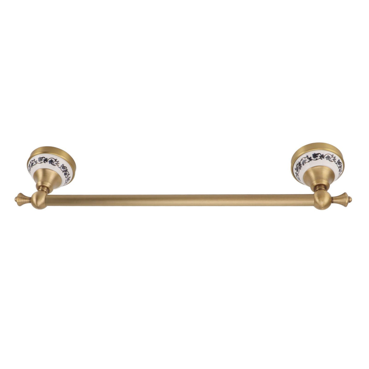 40.5cm Bathroom Towel Bar Copper Bath Towel Rack Single Towel Bar Wall Mounted Towel Holder European Style Antique