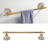 40.5cm Bathroom Towel Bar Copper Bath Towel Rack Single Towel Bar Wall Mounted Towel Holder European Style Antique - Extra Image
