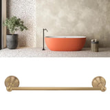 Towel Bar European Style Retro Shower Towel Rack Wall Mounted Copper Towel Rail Holder for Bathroom - Extra Image