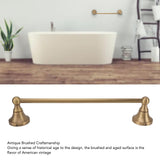 Towel Bar European Style Retro Shower Towel Rack Wall Mounted Copper Towel Rail Holder for Bathroom