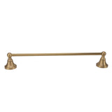 Copper Towel Bar European Style Towel Rack Single Rod Multipurpose Towel Bar Holder for Bathroom Toilet - Front View