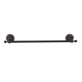 Bathroom Towel Bar 19.7in Sturdy Copper Elegant Retro Style Hand Towel Holder with Screws Hex Wrench for Home Kitchen Black - Top-Down View