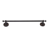 Bathroom Towel Bar 19.7in Sturdy Copper Elegant Retro Style Hand Towel Holder with Screws Hex Wrench for Home Kitchen Black - Rear View
