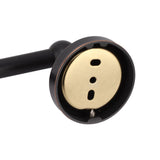 Bathroom Towel Bar 19.7in Sturdy Copper Elegant Retro Style Hand Towel Holder with Screws Hex Wrench for Home Kitchen Black
