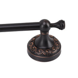 Bathroom Towel Bar 19.7in Sturdy Copper Elegant Retro Style Hand Towel Holder with Screws Hex Wrench for Home Kitchen Black