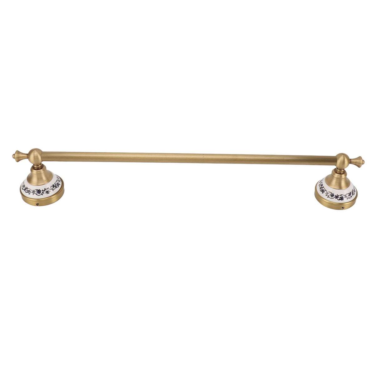 Towel Bar European Style Single Rod Hanging Bath Towel Holder Copper Towel Rack for Bathroom Toilets Antique Color