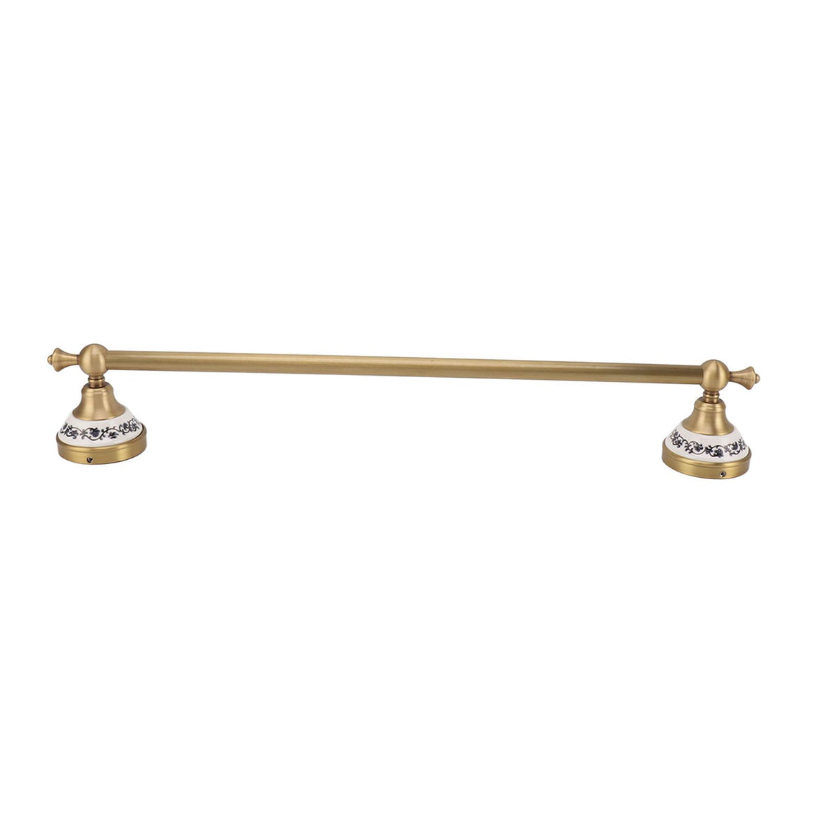 Towel Bar European Style Single Rod Hanging Bath Towel Holder Copper Towel Rack for Bathroom Toilets Antique Color