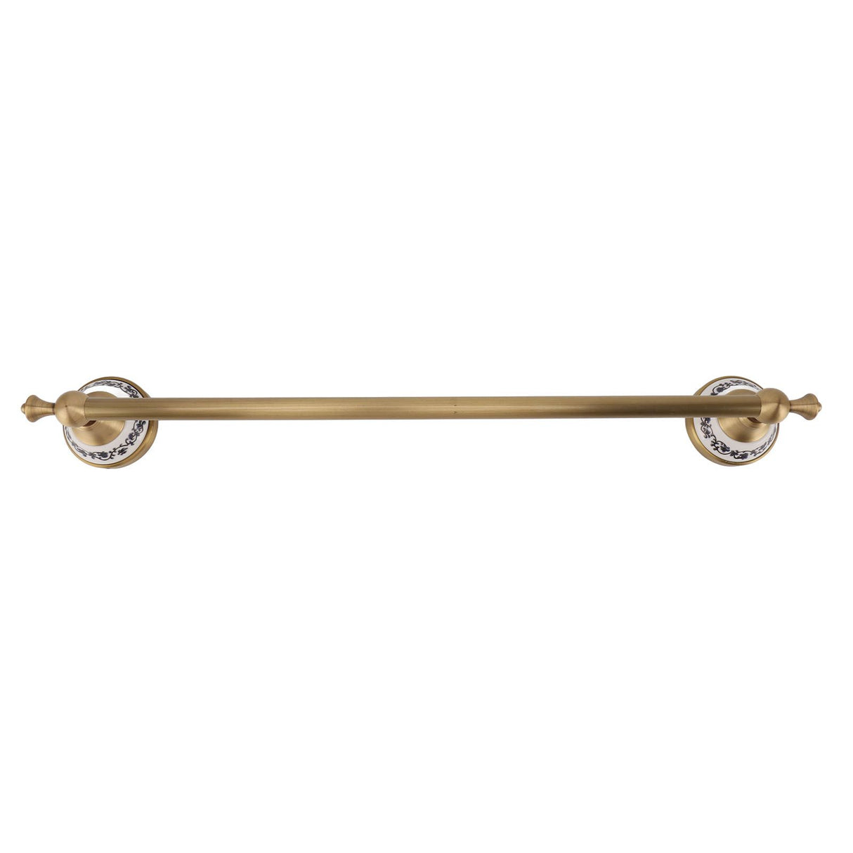 Towel Bar European Style Single Rod Hanging Bath Towel Holder Copper Towel Rack for Bathroom Toilets Antique Color
