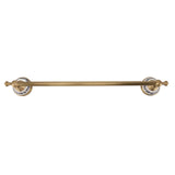 Towel Bar European Style Single Rod Hanging Bath Towel Holder Copper Towel Rack for Bathroom Toilets Antique Color