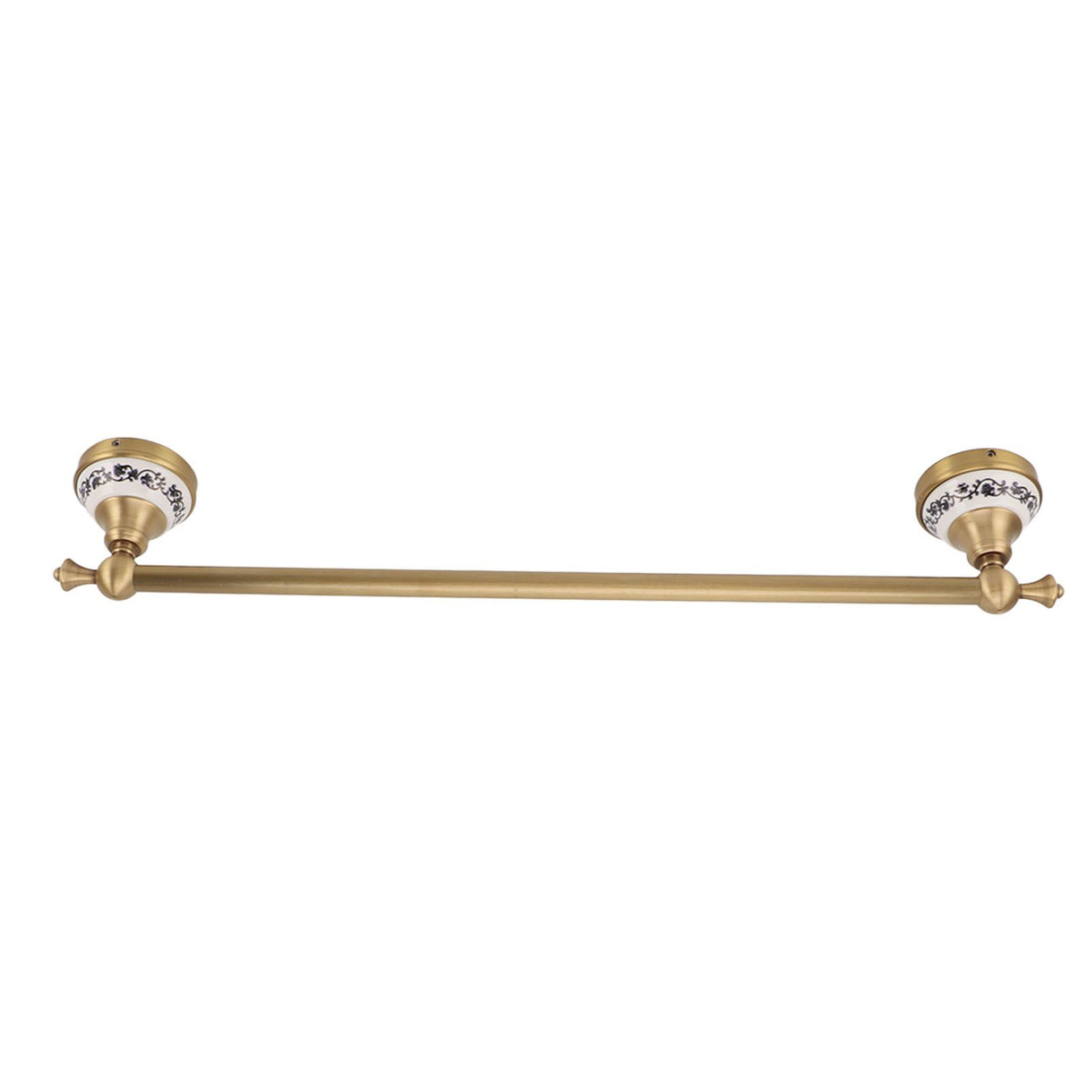 Towel Bar European Style Single Rod Hanging Bath Towel Holder Copper Towel Rack for Bathroom Toilets Antique Color