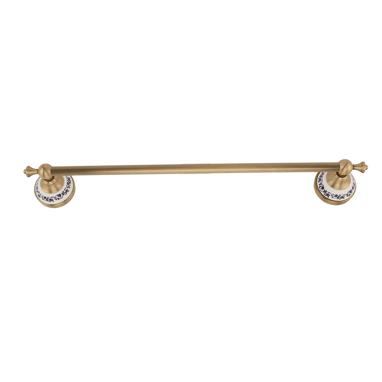 Towel Bar European Style Single Rod Hanging Bath Towel Holder Copper Towel Rack for Bathroom Toilets Antique Color