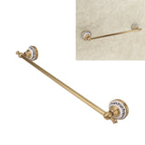 Towel Bar European Style Single Rod Hanging Bath Towel Holder Copper Towel Rack for Bathroom Toilets Antique Color - Extra Image
