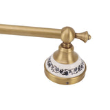 Towel Bar European Style Single Rod Hanging Bath Towel Holder Copper Towel Rack for Bathroom Toilets Antique Color