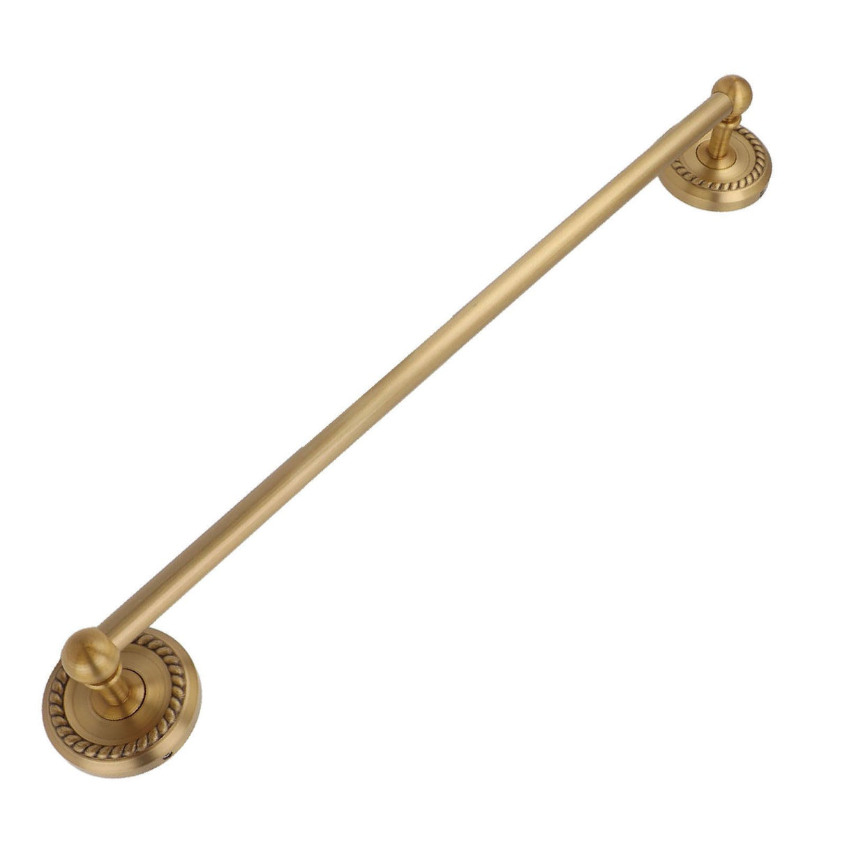Copper Towel Bar European Style Bathroom Single Bar Towel Rack Bathroom Hanging Rack Antique