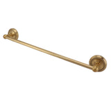 Copper Towel Bar European Style Bathroom Single Bar Towel Rack Bathroom Hanging Rack Antique - Side View