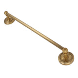 Copper Towel Bar European Style Bathroom Single Bar Towel Rack Bathroom Hanging Rack Antique - Top-Down View
