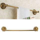 Copper Towel Bar European Style Bathroom Single Bar Towel Rack Bathroom Hanging Rack Antique