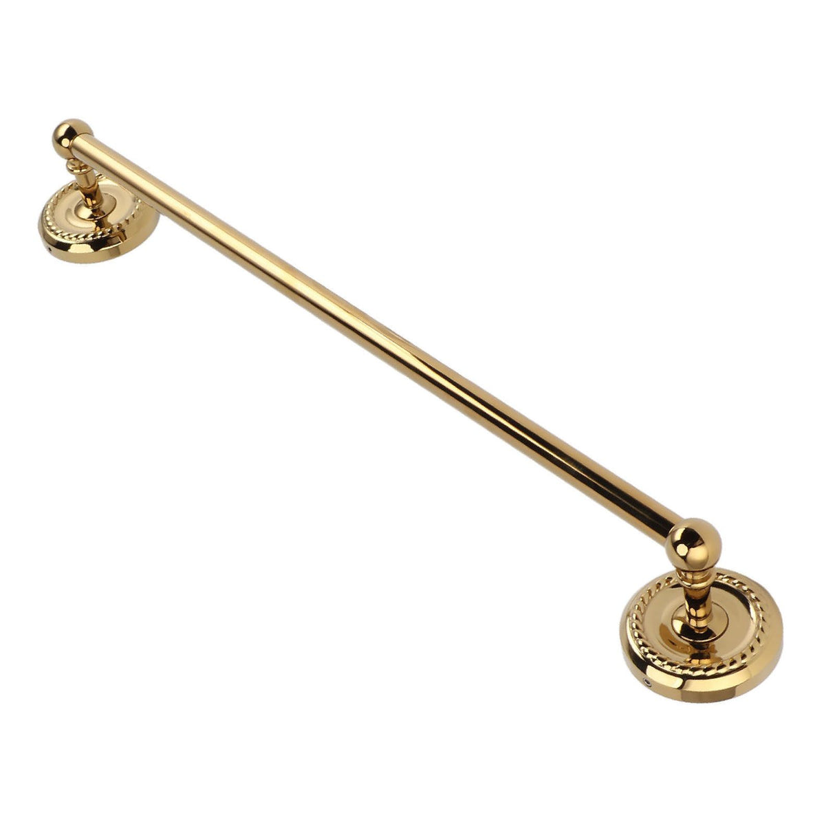 Copper Towel Bar European Style Bathroom Single Bar Towel Rack Bathroom Hanging Rack Titanium