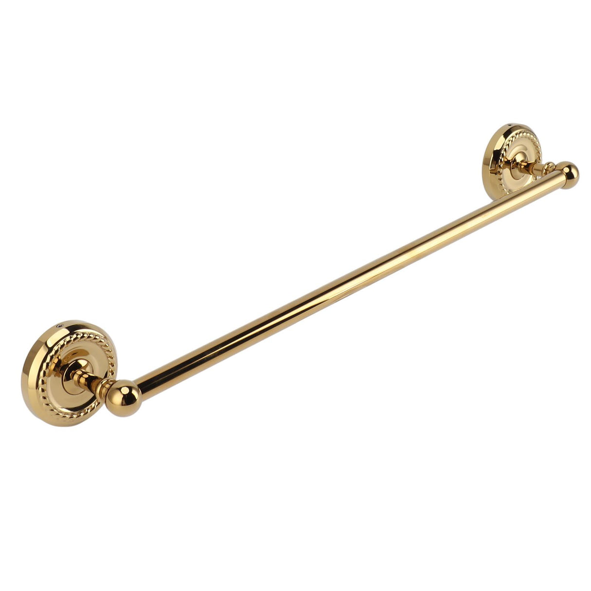 Copper Towel Bar European Style Bathroom Single Bar Towel Rack Bathroom Hanging Rack Titanium