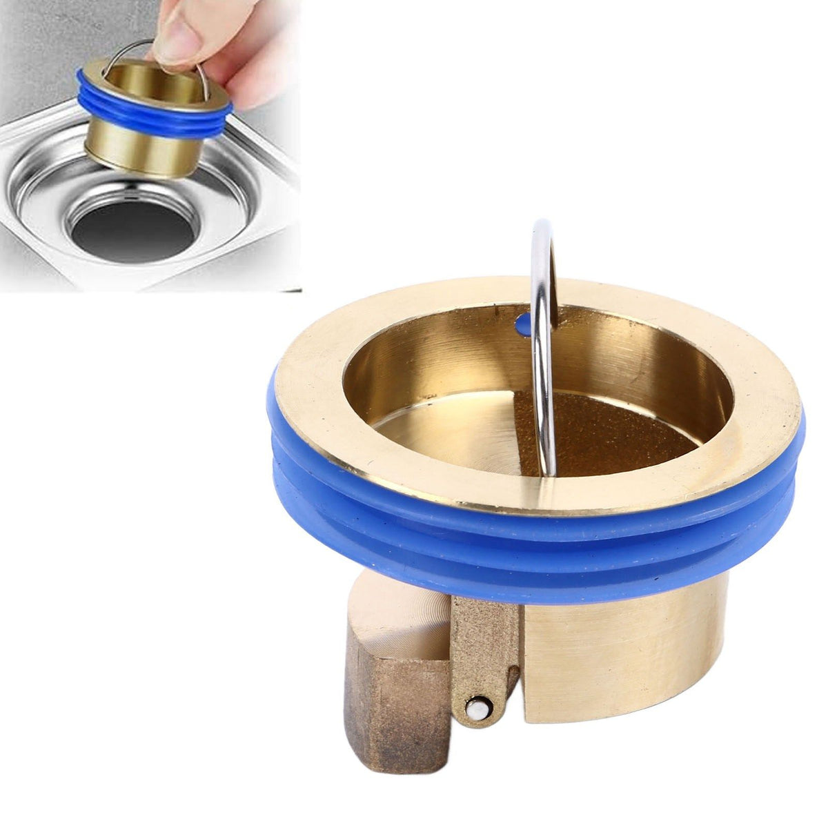 Toilet Floor Drain Deodorizing Core Floor Drain Core Shower Floor Drain Backflow Preventer Quick Drainage Brass