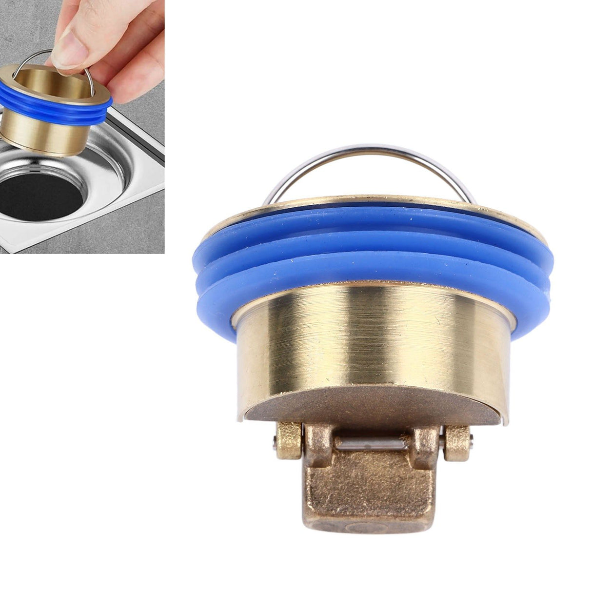 Toilet Floor Drain Deodorizing Core Floor Drain Core Shower Floor Drain Backflow Preventer Quick Drainage Brass