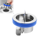 Floor Drain Sewer Core Silver Rapid Drainage Anti Slip Easy to Clean Toilet Floor Drain Deodorizing Core for Kitchen Bathroom - Extra Image