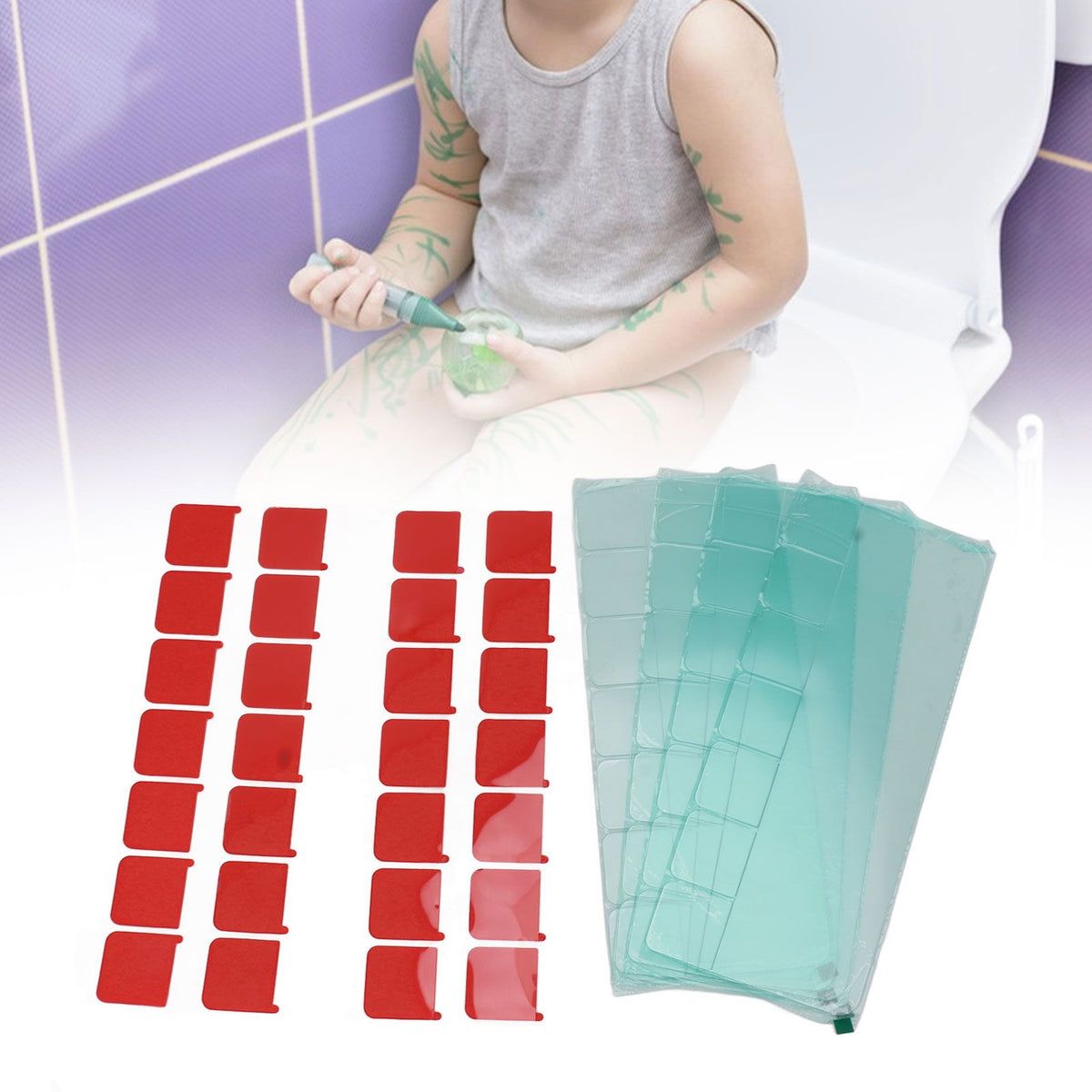 4 Sets Pee Guard for Toilet Seat Potty Training Pee Splash Guard Toilet Splash Guard Prevents Kids Adult From Peeing Splash