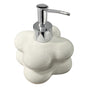Cloud Press Pump Bottle Ceramic Reusable Decoration Refillable Cloud Shape Dispenser Bottle for Bathroom Milky White