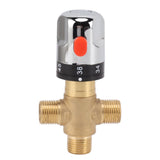Thermostatic Mixing Valve Brass Shower Mixing Valve Hot and Cold Water Temperature Control Valve for Basin Bathroom
