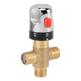 Thermostatic Mixing Valve Brass Shower Mixing Valve Hot and Cold Water Temperature Control Valve for Basin Bathroom