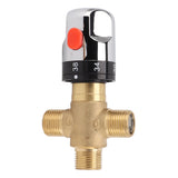 Thermostatic Mixing Valve Brass Shower Mixing Valve Hot and Cold Water Temperature Control Valve for Basin Bathroom