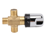 Thermostatic Mixing Valve Brass Shower Mixing Valve Hot and Cold Water Temperature Control Valve for Basin Bathroom