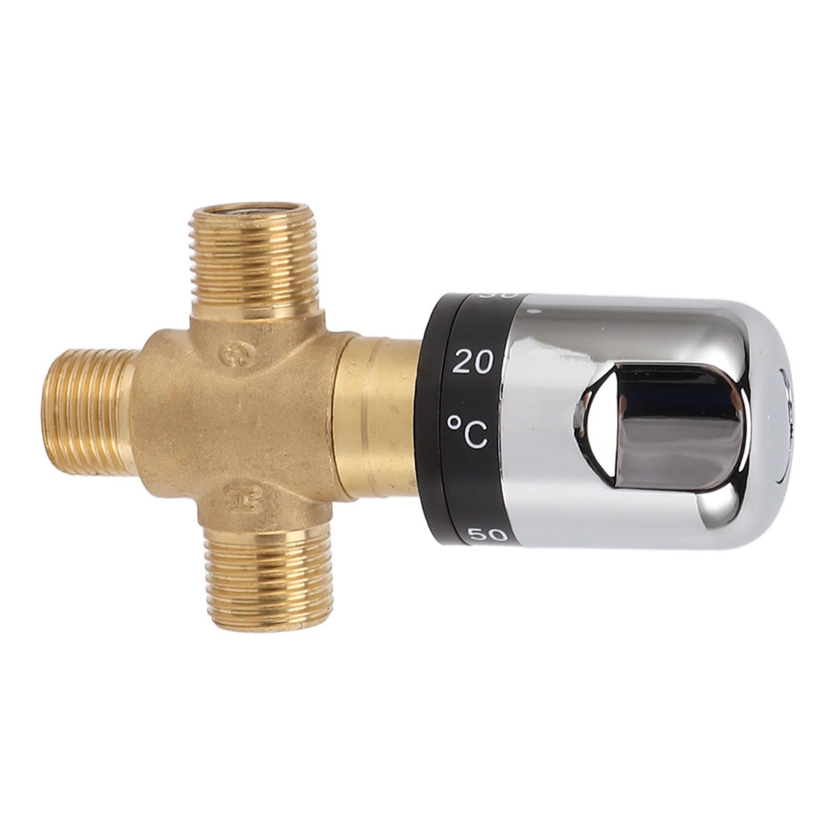Thermostatic Mixing Valve Brass Shower Mixing Valve Hot and Cold Water Temperature Control Valve for Basin Bathroom