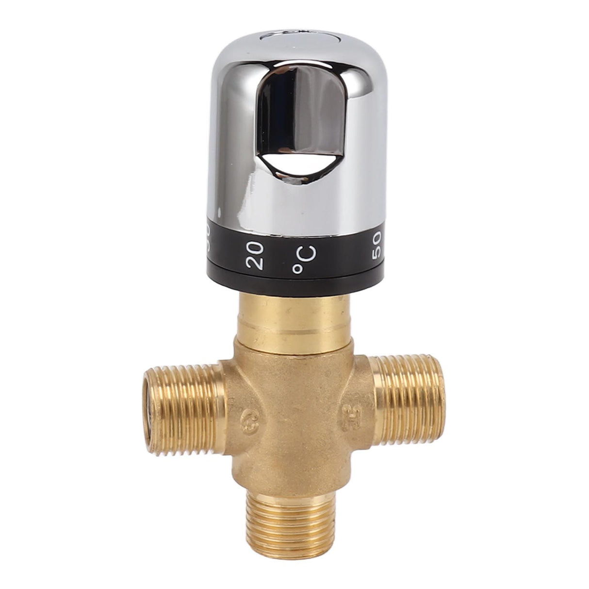 Thermostatic Mixing Valve Brass Shower Mixing Valve Hot and Cold Water Temperature Control Valve for Basin Bathroom